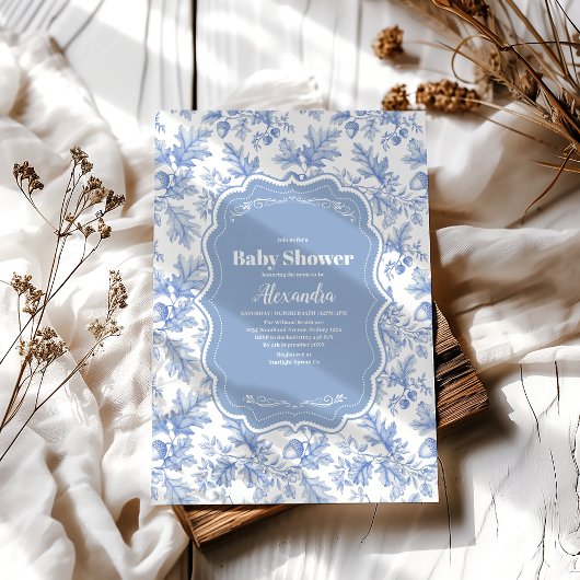 トイレデジュウウッドランドベビーシャワー 招待状