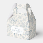 トイレデジュエサファリアニマルズブルーボーイベビーシャワー フェイバーボックス (正面サイド)