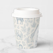 トイレデジュエサファリアニマルズブルーボーイベビーシャワー 紙コップ (右)