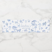 トイレデジュエサファリアニマルベビーブシャワー ペットボトルラベル (シングルラベル)