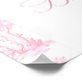 トイレデジュエサファリピンクベビーブラウンジへようこそ ポスター (角)