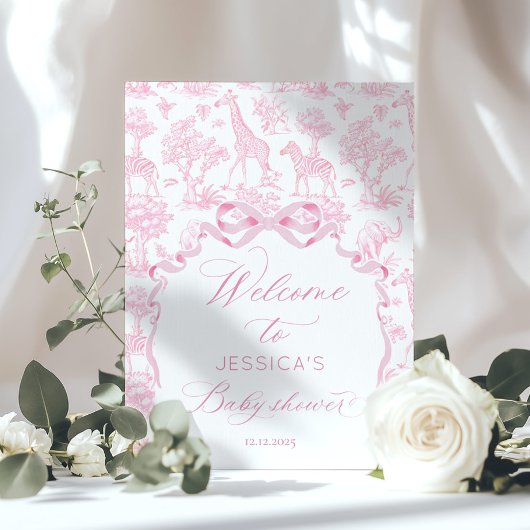 トイレデジュエサファリピンクベビーブラウンジへようこそ ポスター