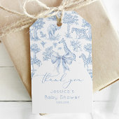 トイレデジュエサファリベイビーシャワエレガントー感謝していユー ギフトタグ