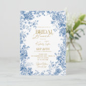 トイレデジュエチノワセリーフローラブライダルシャワー 招待状 (スタンド正面)