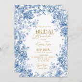 トイレデジュエチノワセリーフローラブライダルシャワー 招待状 (正面/裏面)