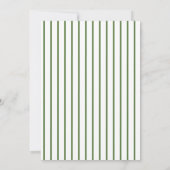 トイレデジュエリーお洒落グリーンベイビーシャワー 招待状 (裏面)