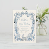 トイレデジョーイフローラボウベビーシャワー 招待状 (スタンド正面)