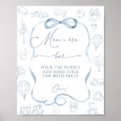 トイレデホ子供部屋ベビーシャワーママモサバー ポスター (正面)