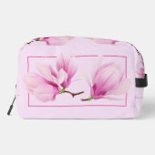 トイレトリパーソナライズされたーバッグ – ピンクマグノリア ドップキット (裏面)
