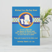 トイレトレーニングパーティーの招待状 招待状 (スタンド正面)