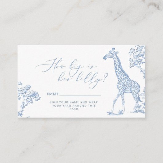 トイレドゥジュイサファリどのように大きいmomys腹 エンクロージャーカード (正面)