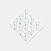 トイレドゥジュイテディベアーベイダスティブルーベビーシャワー スタンダードカクテルナプキン (角)