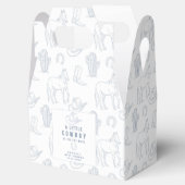 トイレドゥジュイブルーカウボーイウェスタンベビーシャワー フェイバーボックス (オープン)