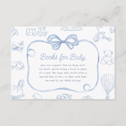 トイレドゥジュイブルーボウチャイノワジェリーブズベビー エンクロージャーカード (正面)