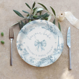 トイレドゥジュイボンジュールベビーバーブベビーブシャワー ペーパープレート