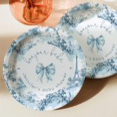 トイレドゥジュイボンジュールベビーバーブベビーブシャワー ペーパープレート