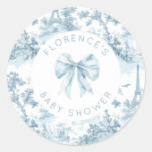トイレドゥジュイボンジュールベビーバーブベビーブシャワー ラウンドシール (正面)