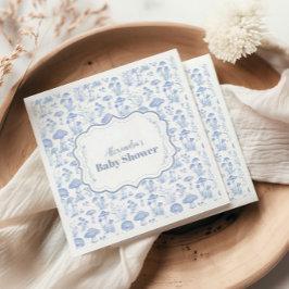 トイレドゥジュイマッシュルームウッドランドベビーブシャワー スタンダードカクテルナプキン