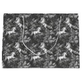 トイレドゥジュイモノクロユニコーン ラージペーパーバッグ (正面)