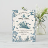 トイレハロウィーンシャトー結婚式招待状 招待状 (スタンド正面)