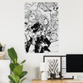 トイレバインド花子マンガアート ポスター (ホームオフィス)