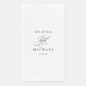 トイレパーソナライズされた結婚用のバスルーム用タオル (正面)