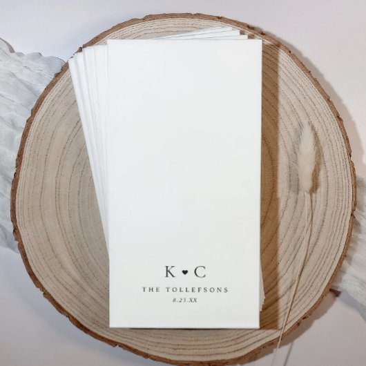 トイレパーソナライズされた結婚用のバスルーム用ナプキン