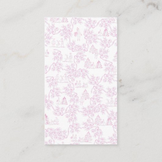 トイレピフランスのックガール赤ちゃんシャワー表示シャワー エンクロージャーカード (裏面)