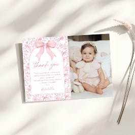 トイレピンクボウチャイノワジェリーフローラ誕生日 サンキューカード