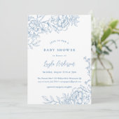 トイレフランスのベビーシャワー招待状 招待状 (スタンド正面)