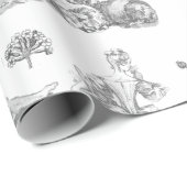 トイレフランスのヴィンテージパストラルシープボーイレディークラフト ラッピングペーパー (ロールコーナー)