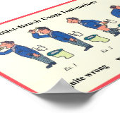 トイレブラシの説明 ポスター (角)