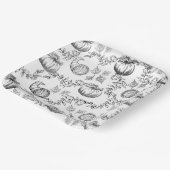 トイレブラックカボチャ9インチ。スクエア紙プレート ペーパープレート (傾斜あり)