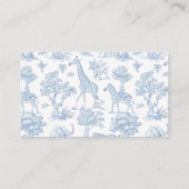 トイレブルーサファリお洒落ーおむつラッフルチケット エンクロージャーカード (裏面)