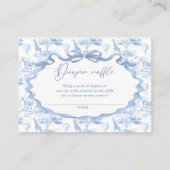 トイレブルーサファリ動物おむつラッフルチケット エンクロージャーカード (正面)