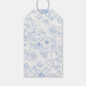 トイレブルーボウフローラ結婚のウェルカムギフトラベル ギフトタグ (裏面)