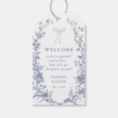 トイレブルーボウフローラ結婚ズへようこそ ギフトタグ (正面)