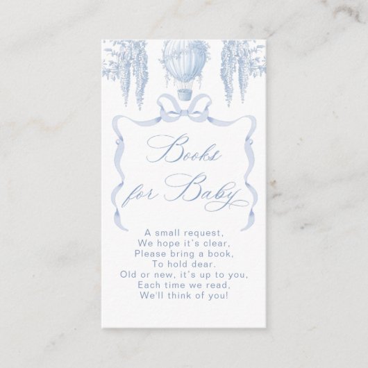 トイレホットエアバルーン弓ブックベビーチケット エンクロージャーカード (正面)