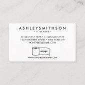 トイレミニマル紙 名刺 (裏面)