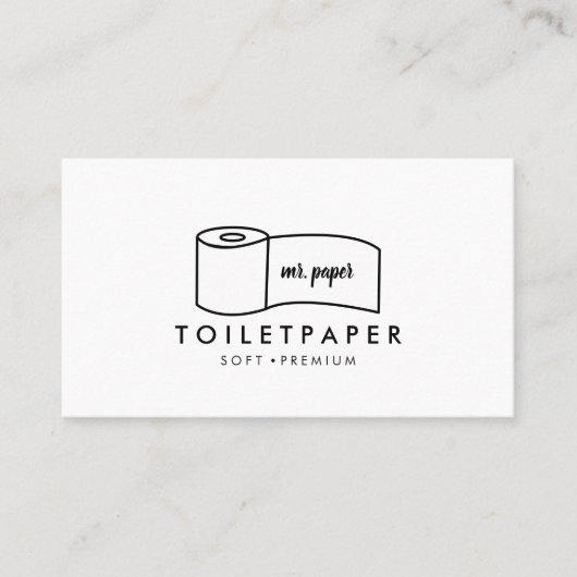 トイレミニマル紙 名刺 (正面)