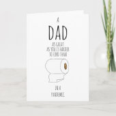 トイレモダン紙誕生日トレンディータイポグラフィ カード (正面)