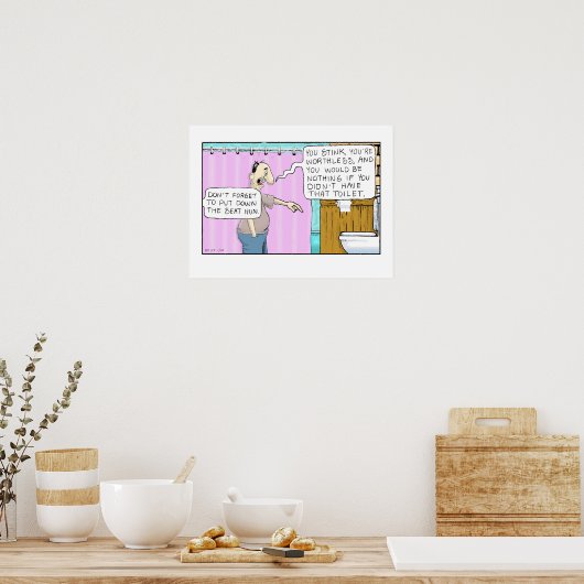 トイレユーモア ポスター (キッチン)