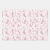 トイレラッピングモダン紙クラシックスキーヴィネット ラッピングペーパーシート (正面3)