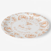 トイレリトルかわいこちゃんパイ赤ちゃんシャワー ペーパープレート (アングル)