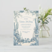 トイレリトルカウボーイベビーシャワー 招待状 (スタンド正面)