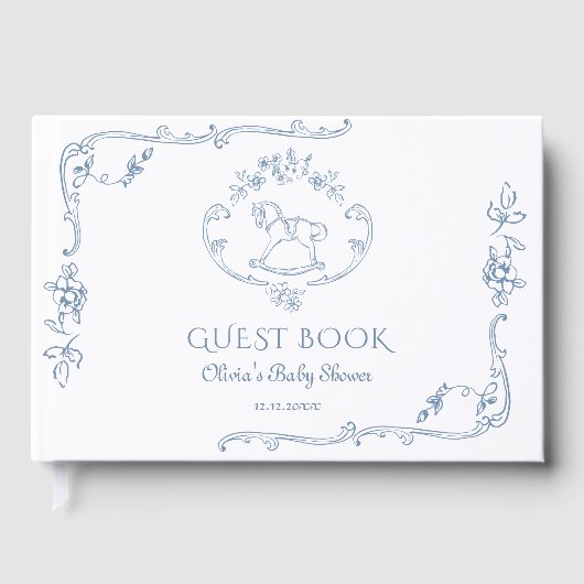 トイレヴィンテージフレームチノワセリーベビーシャワー ゲストブック (正面)