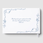 トイレヴィンテージフレームチノワセリーベビーシャワー ゲストブック (裏面)