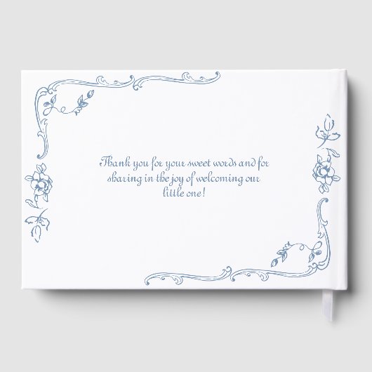 トイレヴィンテージフレームチノワセリーベビーシャワー ゲストブック (裏面)