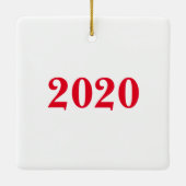 トイレ付きサンタ紙クリスマスオーナメント セラミックオーナメント (裏面)