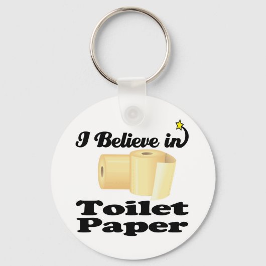 トイレ信じに入った紙 キーホルダー (正面)